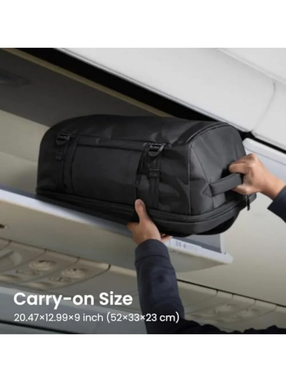 40L Travel Backpack, TSA Approved Carry-On, Eco-Friendly, Lightweight & Durable